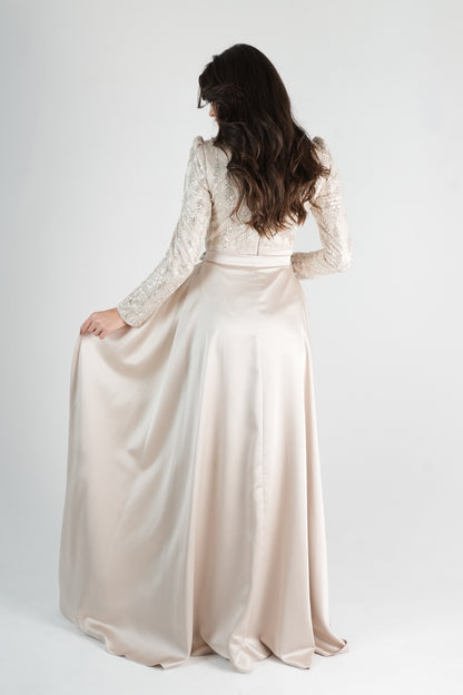 elaya silk dress Elaya Silk Balloon Dress
